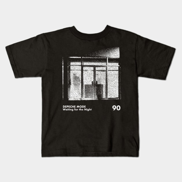 Waiting for the Night / Minimalist Graphic Artwork Design Kids T-Shirt by saudade